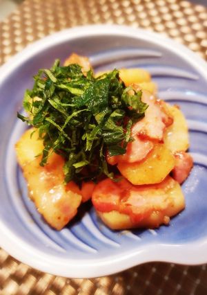 簡単 長いもとベーコンのバタポン焼き-レシピのメイン写真