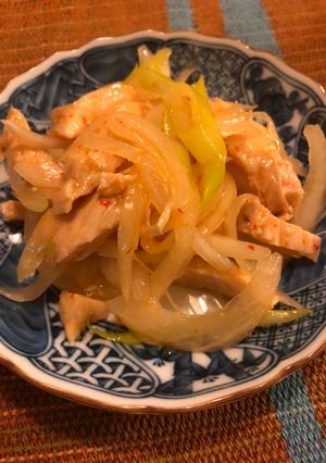 鶏チャーシューとWネギの和え物-レシピのメイン写真