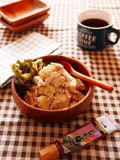鶏胸肉とじゃがいものしそ梅マヨ和えサラダ-レシピのメイン写真