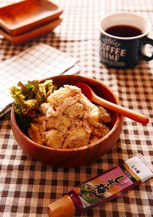 鶏胸肉とじゃがいものしそ梅マヨ和えサラダ-レシピのメイン写真