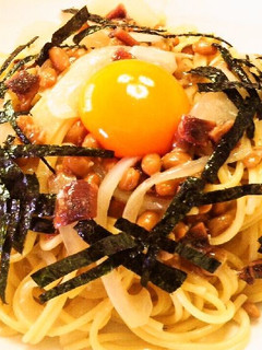いちいち茹でない 納豆アンチョビパスタ-レシピのメイン写真