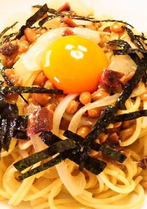 いちいち茹でない　納豆アンチョビパスタ-レシピのメイン写真