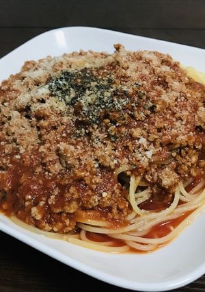 手抜きミートソーススパゲティ-レシピのメイン写真