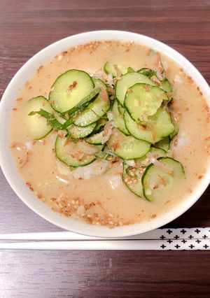 【夏バテに】宮崎の味♡5分で出来る冷や汁-レシピのメイン写真