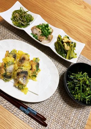 開きアジの梅シソチーズ天-レシピのメイン写真