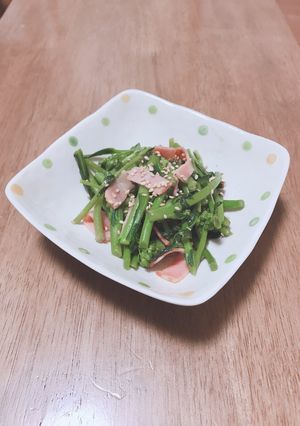 あすっことベーコンのニンニクオイル炒め-レシピのメイン写真