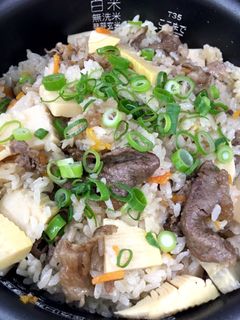 *筍と牛肉の炊き込みご飯*-レシピのメイン写真