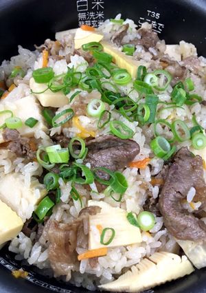 *筍と牛肉の炊き込みご飯*-レシピのメイン写真