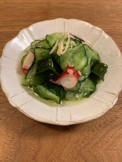 タコきゅうりわかめの酢の物(土佐酢で)-レシピのメイン写真