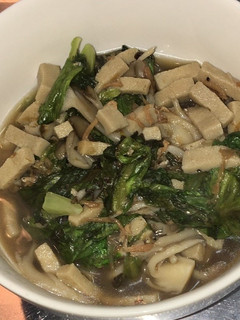 高野豆腐とちりめんと舞茸とレタスの山椒煮-レシピのメイン写真