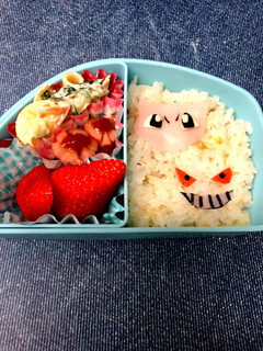 ミュウ&ゲンガーのポケモン弁当-レシピのメイン写真