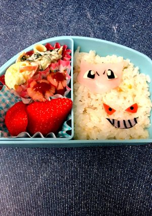 ミュウ&ゲンガーのポケモン弁当-レシピのメイン写真