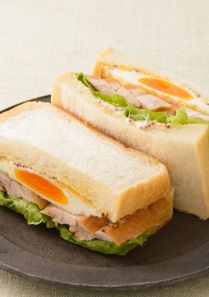 照り焼きチキンサンド-レシピのメイン写真