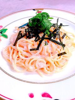 白だしで!超簡単!明太クリームパスタ-レシピのメイン写真