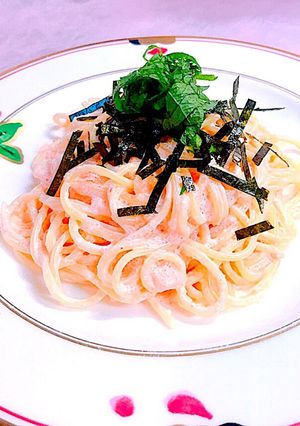 白だしで！超簡単！明太クリームパスタ-レシピのメイン写真