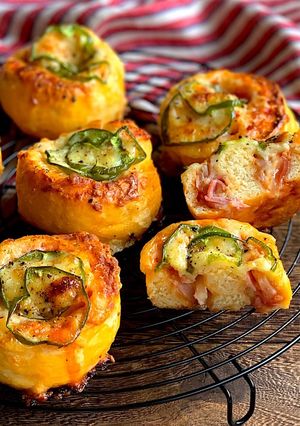 発酵なし!BPとヨーグルトで作るピザパン-レシピのメイン写真