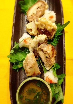 薬膳★しいたけの肉詰めの天ぷら-レシピのメイン写真