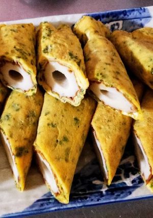 お弁当にも！卵で簡単ちくわの磯辺焼き-レシピのメイン写真
