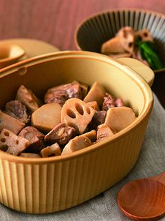 ANFI土鍋で簡単♪鶏肉と根菜の甘辛煮-レシピのメイン写真