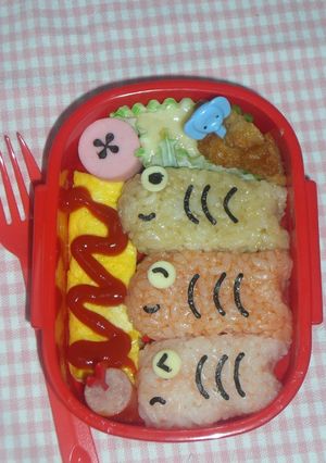 こいのぼり弁当２（キャラ弁）-レシピのメイン写真