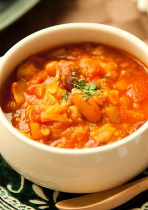 ひよこ豆と春キャベツの⁂トマトスープ-レシピのメイン写真