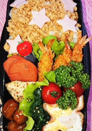 高２男子のお弁当4月25日-レシピのメイン写真