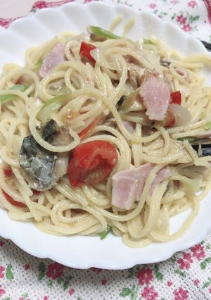 鯖の塩焼きリメイク☆パスタ-レシピのメイン写真