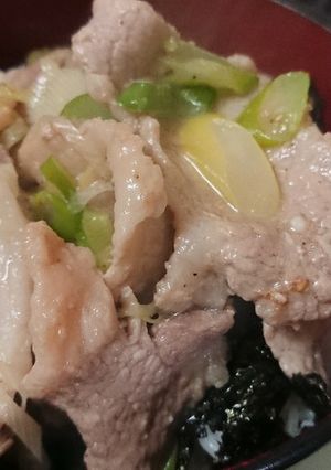 男のためのねぎ塩豚丼-レシピのメイン写真