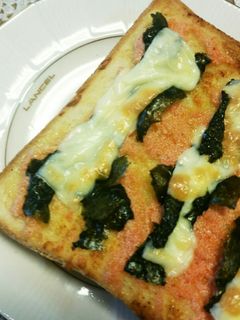 妊娠中たべた明太マヨ海苔チーズトースト-レシピのメイン写真