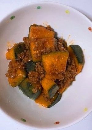サバそぼろとかぼちゃのあんかけ-レシピのメイン写真