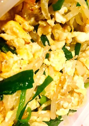 とっても簡単!ニラタマ豆腐!-レシピのメイン写真