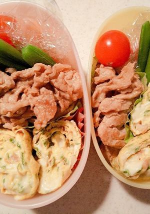 たんぱく質多めのお弁当③-レシピのメイン写真