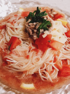 爽やかトマトとレモンのぶっかけ素麺-レシピのメイン写真