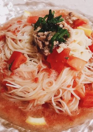 爽やかトマトとレモンのぶっかけ素麺-レシピのメイン写真