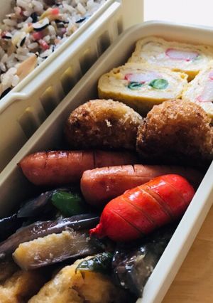 12.旦那様お弁当姫竹の炊き込みごはん-レシピのメイン写真