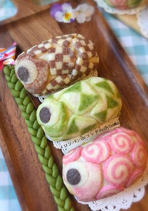 メロンパンdeコッタ・鯉のぼりパート2-レシピのメイン写真