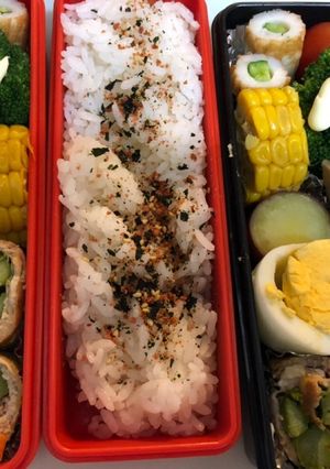 20190425中学生女子と夫の弁当-レシピのメイン写真