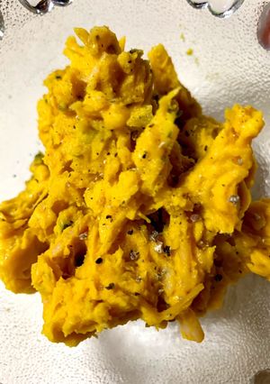 かぼちゃ煮物でサラダ-レシピのメイン写真