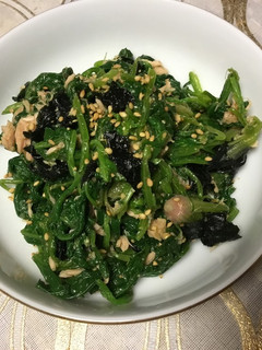 ほうれん草とツナのうま塩和え-レシピのメイン写真