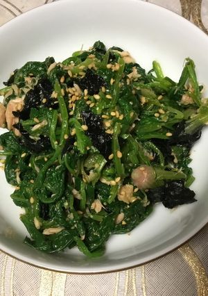ほうれん草とツナのうま塩和え-レシピのメイン写真
