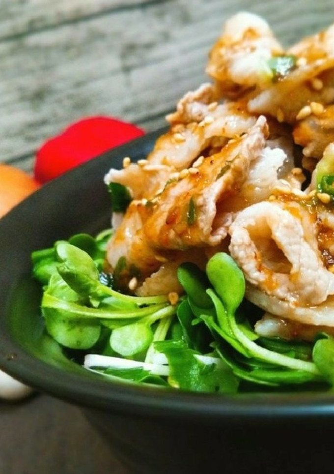 【特製だれ】絶品！かいわれ冷しゃぶ丼♪♬-レシピのメイン写真