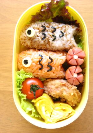 鯉のぼりキャラ弁-レシピのメイン写真