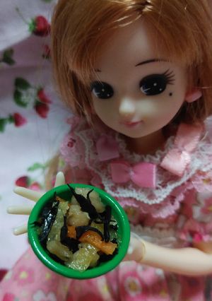 リカちゃんサイズ♡塩ひじきꕤ*.ﾟ-レシピのメイン写真