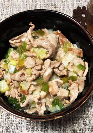 ねぎ塩豚丼-レシピのメイン写真