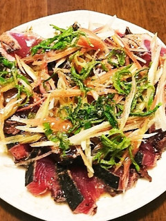鰹のたたき・香味野菜乗せ-レシピのメイン写真