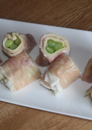 かんたん！姫皮（たけのこ）の生ハム巻-レシピのメイン写真