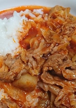 ポークとごぽうとキャベツのトマトシチュー-レシピのメイン写真