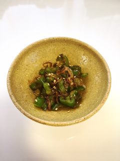 ピーマンとしらすのめんつゆ炒め-レシピのメイン写真
