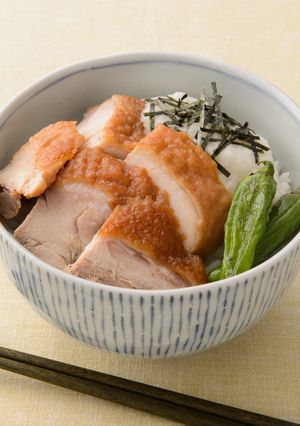 鶏の照り焼きと長芋丼-レシピのメイン写真