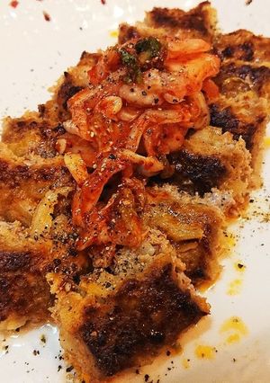 簡単♪豚キムチ☆時短オーブンハンバーグ♪-レシピのメイン写真